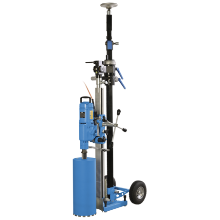 Sistem profesional de carotare DRU350 MKII – carotare beton până la Ø 350 mm, fixare telescopica